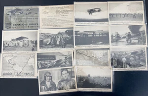 12 Early Aviation Postcards France Aeronautic Line  Complete Set - Picture 1 of 8