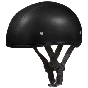 Daytona Leather Skull Cap Slim Motorcycle Helmet (XS - 4XL) - Picture 1 of 7