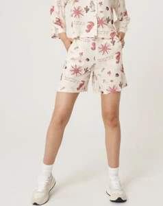 Native Youth Wander Shorts Size 8 & 10 Cream Seashell Lobster Print Short LX23 - Picture 1 of 22