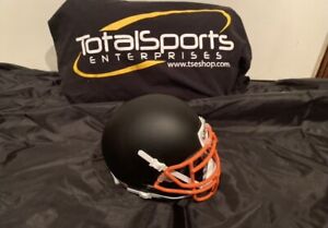 Schutt Mini Helmet Black and Orange Unsigned Cincinnati Bengals Colors 