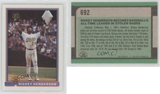 1991 Bowman Rickey Henderson #692 HOF