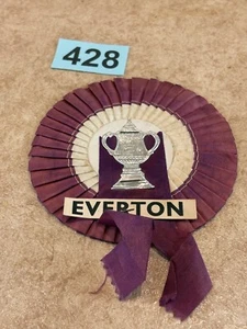 vintage everton football club football association cup rosettee - Picture 1 of 4