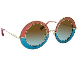 Erdem Ladies Oval Blue Sunglasses EDM27C4SUN - Picture 1 of 4