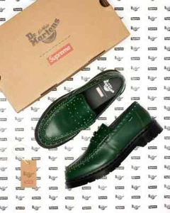 41873300 Supreme × Dr.Martens Studded Penton Loafer Dark Green 25SS Week (Men's) - Picture 1 of 9