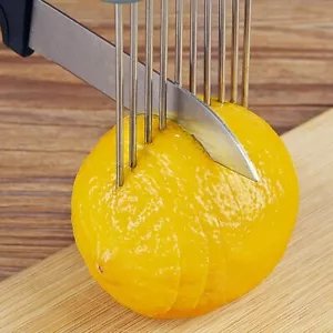 1 pz porta cipolle taglia pomodori affettatrice carne supporto cucina in acciaio inox - Foto 1 di 11