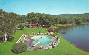 Vintage Postcard Baker Brook Resort New Hampshire 1970 - Picture 1 of 2