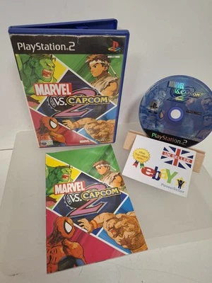 JUEGO MARVEL VS CAPCOM 2 SONY PLAYSTATION 2 CON INCRUSTACIÓN MANUAL DISCO LIMPIO DESGASTADO - Imagen 1 de 4