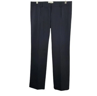 Nili Lotan 100% Wool Black Ankle Pants Pleated Size 6 - Image 1 of 4