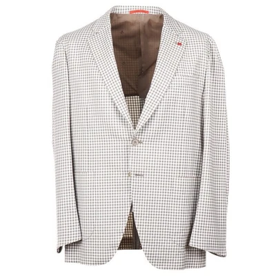 Isaia Slim-Fit мягкий сконструированный шерсти хлопка спортивное пальто 44R (Eu 54) новый с Ярлыками - Изображение 1 из 4