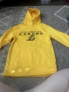 100% Authentic Los Angeles Lakers NBA Hoodie Youth Boys S 6/7 - Picture 1 of 5