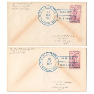 USS SEATTLE (IX-39) Receiving Ship 1934 BROOKLYN YARD, FLEET REVIEW Naval Covers - Picture 1 of 1