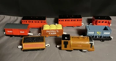 2010 Thomas & Friends DUKE  Train Motorized  Engine  Works & Cars Lot Of 8 - Image 1 of 4