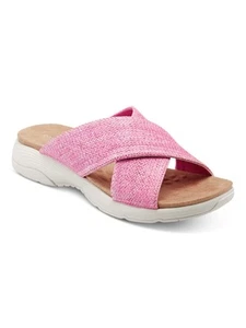 EASY SPIRIT Womens Pink Taite Round Toe Wedge Slip On Slide Sandals Shoes 9 M - Picture 1 of 2