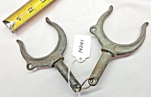 CERRADURAS DE REMO, Par Vintage de Galvanizados Nº 1 cerraduras de remo, vástagos cónicos - Imagen 1 de 4