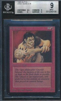 Alpha Gray Ogre BGS 9 Graded Magic MTG (3108) -magicgraders- - Image 1 of 3