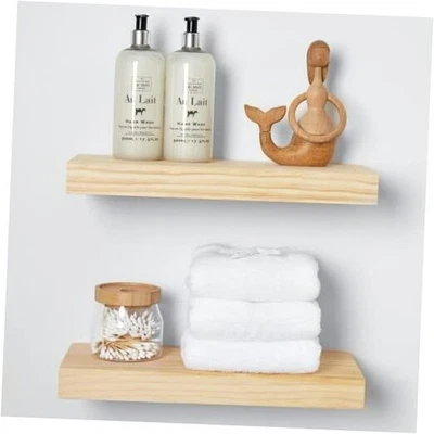  Pino Natural Flotante 16 Pulgadas Natural - Acabado Abrigo Transparente Satinado Paquete de 2 Foto 1 de 4