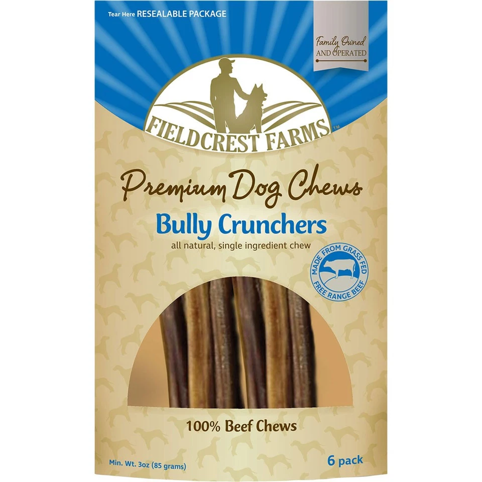 Fieldcrest Farms 6In Bully Crunchers Allnatural 100% Beef Stick Alternative High - Image 1 of 1