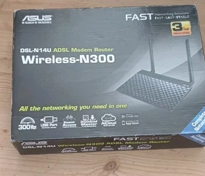 Asus Wireless-N300 DSL-N14U Adsl Modem Router - Afbeelding 1 van 3