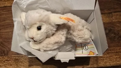 NEU & originalverpackt! Steiff Linda Lamm 22 wollweiß liegend Kuscheltier - Bild 1 von 4