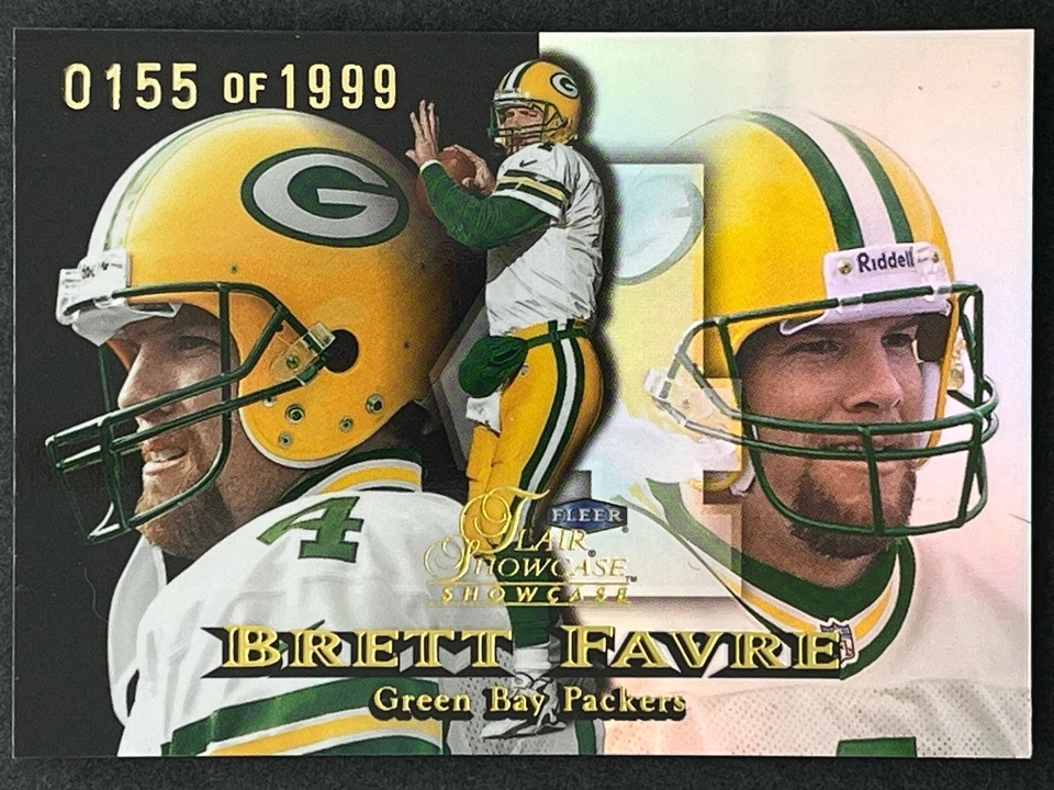 1999 Flair Showcase Brett Favre Row 3 /1999 #173 Green Bay Packers - Image 1 of 2