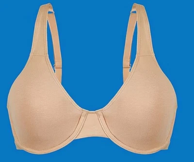 Bestform Everyday Unlined 95% Cotton Stretch T-Shirt Bra With Underwire Support  - Image 1 of 4