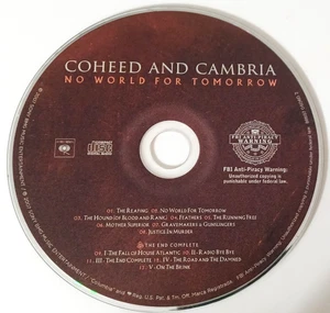 Coheed & Cambria No World For Tomorrow Disc Only 2007 Vintage Rock Emo Punk - Bild 1 von 2