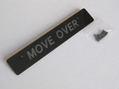 Front License Plate Delete engraved text MOVE OVER 2013-2020 Subaru Crosstrek - Image 1 of 3