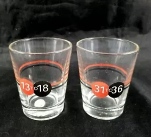 Bicchieri/barra vintage numerati #s 13/18 e 31/36. - Foto 1 di 4