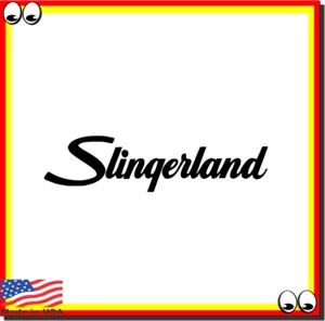 Slingerland Drum Vinyl Cut Decal Sticker Logo - Picture 1 of 2