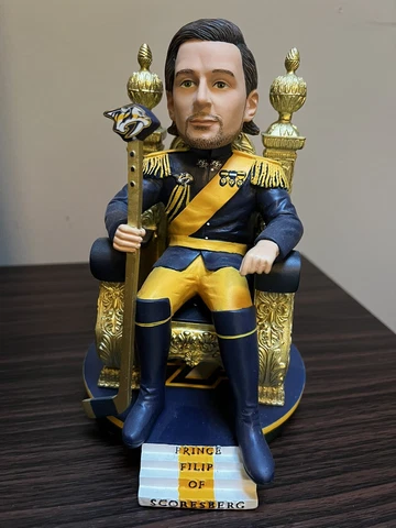 RARE Nashville Predators FILIP FORSBERG Prince Of Scoresberg Bobblehead NHL Cover