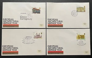 1975 FDC European Architectural Year. Full Set on Post Office Covers. - Picture 1 of 1