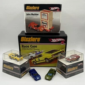 2006 Hot Wheels Sizzlers Redline Lot Rodger Dodger/ Juice Machine/Case & 4 Cars! - Picture 1 of 24
