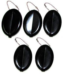 Made in USA Oval Squeeze Purses 5 New Units | Holds Small Items - Coins - Keys - Picture 1 of 57
