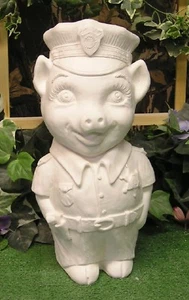 1522 Polizist Polizist Uniform Schwein Latex Fiberglas Herstellung Form Beton - Bild 1 von 1