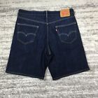 Levi's 550 Jean Shorts Mens 36 Dark Wash Blue Measure 36x9