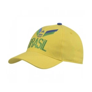 ADIDAS Brazil World Cup 2014 Strap Back Yellow Hat - Picture 1 of 5