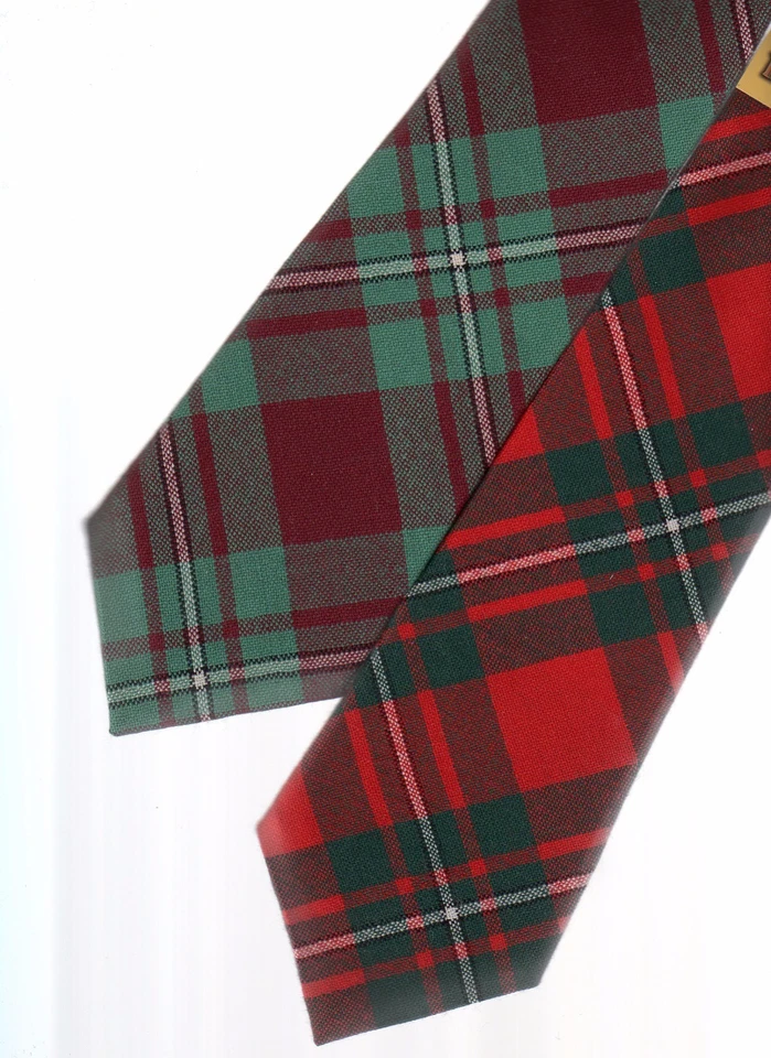 Tartan Tie Clan MacGregor OR Pocket Square Scottish Wool Plaid  - Image 1 of 1