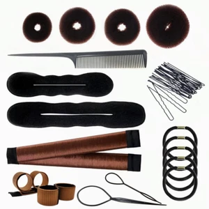 PARFINER Hair Bun Maker Magic French Twist Hairstyle Clip Snap Bun Makers Hair E - Picture 1 of 9