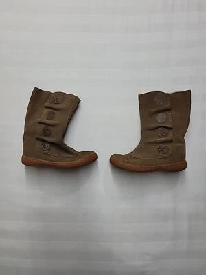 Botas de Gamuza Livie & Luca Niñas Talla 9 Cuero Marrón Cremallera Lateral Foto 1 de 4