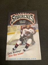 2000/2001 Tacoma Sabercats WCHL pocket schedule Starbucks