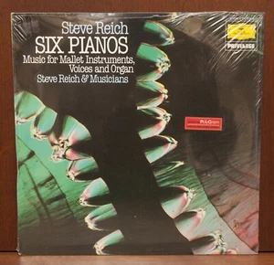 NEW Steve Reich Six Pianos Music for Mallet LP Deutsche Grammophone Original - Imagen 1 de 4