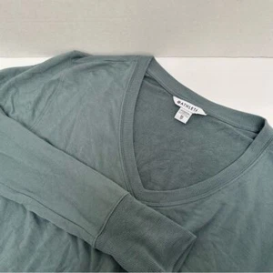 Sudadera Athleta Sunrise Cuello en V Verde Salvia Pullover Agujeros para los Pulgares Talla XS - Imagen 1 de 8