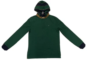 Tommy Hilfiger Men's Logo Sweatshirt Hoodie, Green, XL - Picture 1 of 5