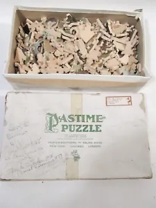 1930s Pastime Wooden Jig Saw Puzzle 302 Pcs A Dutch Bargain USA Complete - Picture 1 of 7