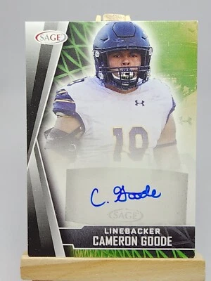 Cameron Goode 2022 Sage High Series Football Auto Autograph #A-CG  California - Image 1 of 4
