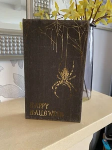Book Storage Box Spider Spooky Goth Small Tk Maxx Homesense NEW - Picture 1 of 10