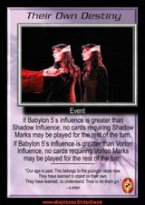 Babylon 5 CCG-their own destiny/the shadows