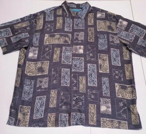 Tori Richard Herren 70% Seide 30% Lyocel Vintage Selten Einzelnaht Hemd XL  - Bild 1 von 12