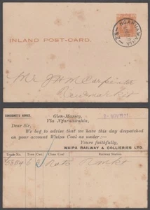 NEW ZEALAND 1921 1½d KGV POSTAL STATIONERY POSTCARD PRIVATE PRINTED ID:30/D60021 - Picture 1 of 1