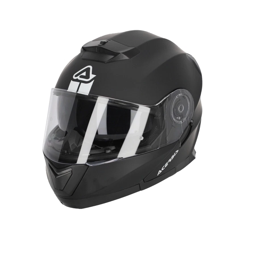 CASCO ACERBIS SEREL INTEGRALE MODULARE TOURING STRADA NERO CON VISIERINO